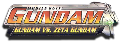 Mobile Suit Gundam: Gundam Vs. Zeta Gundam title screen for Playstation 2